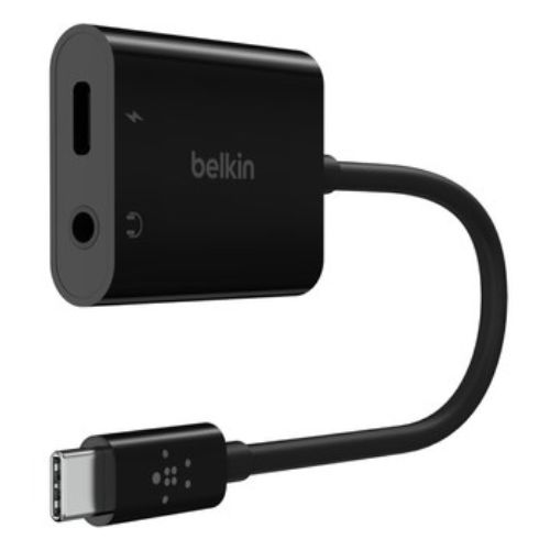 Belkin Adaptateur USB-C vers USB-C et Jack 3,5mm (Noir)