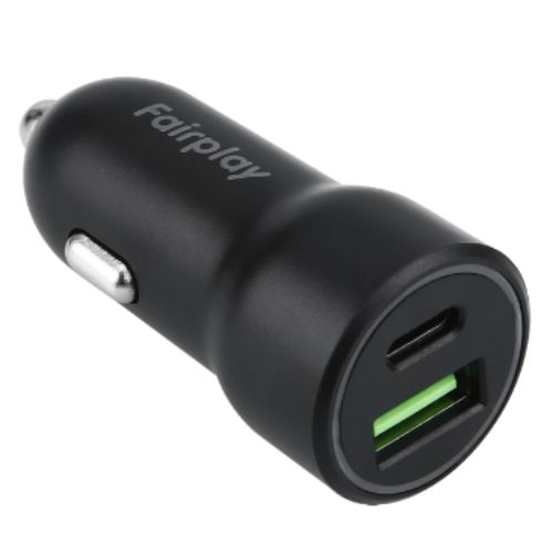 FAIRPLAY LUCCA Chargeur Voiture PD 20W 2USB (A+C)